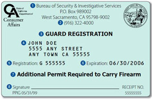 ca guard card lookup